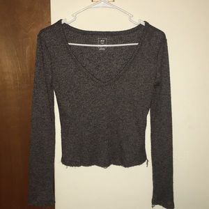Ribbed long sleeve